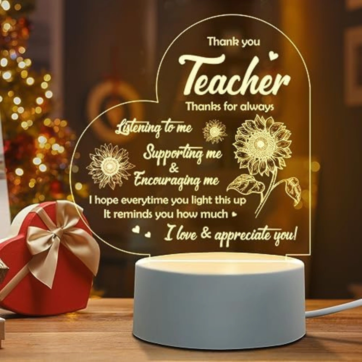 Teacher Farewell photo lamp
