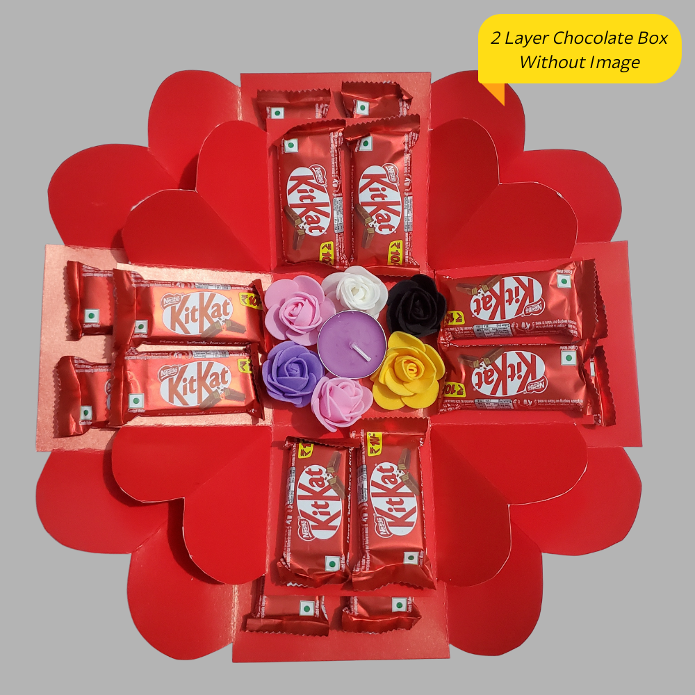 Birthday or anniversary gift 16 pcs chocolate Box 2 Layer in 1 - Image 5