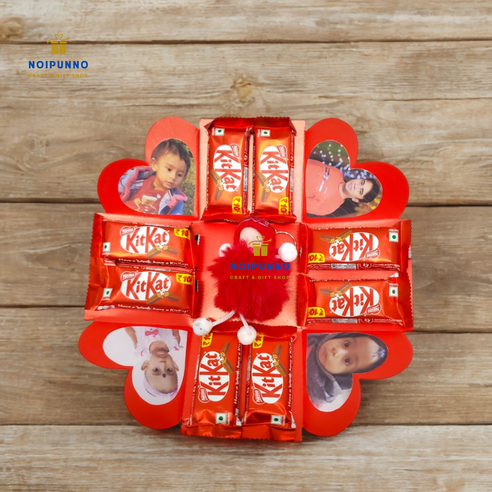 Birthday or anniversary gift 8 pcs chocolate Box 1 Layer in 1