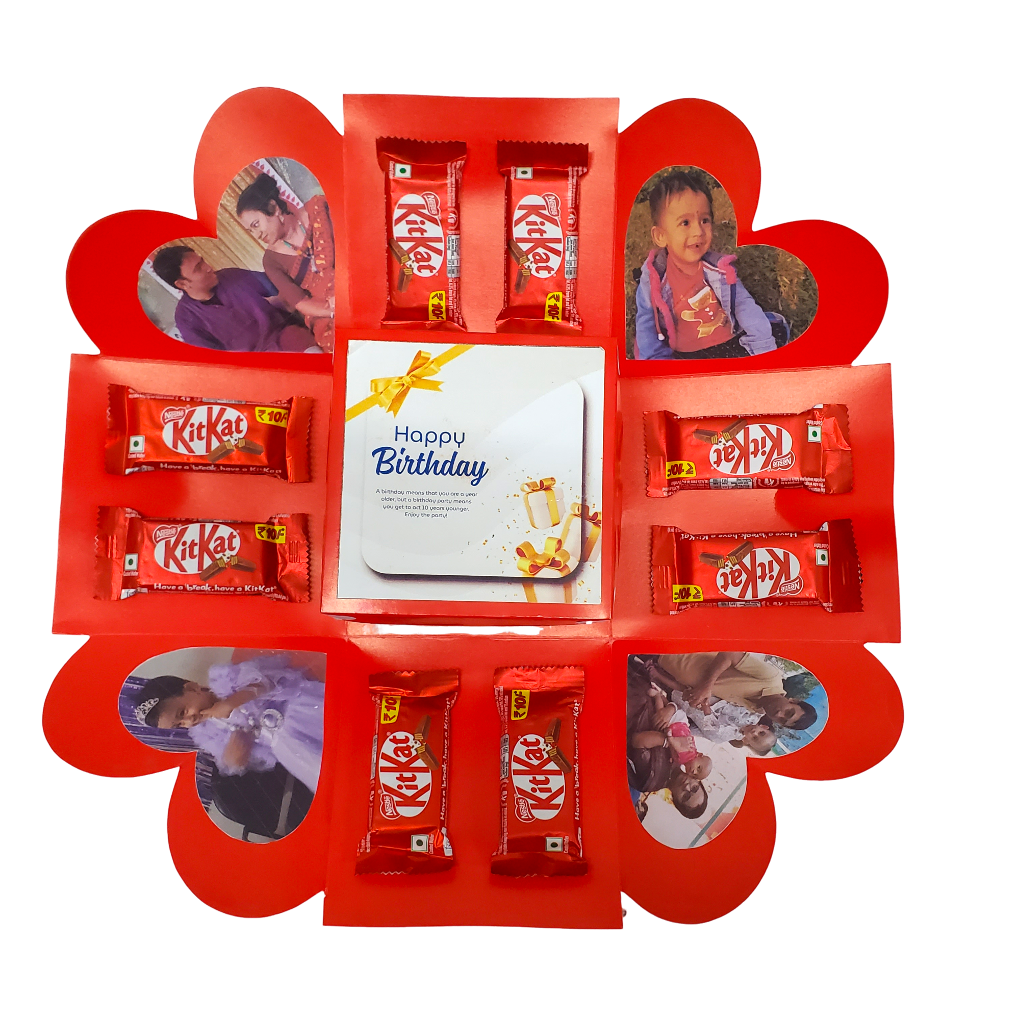 Birthday or anniversary gift 16 pcs chocolate Box 2 Layer in 1 - Image 3