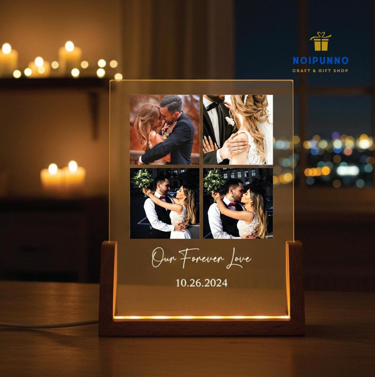 Wooden Base UV Photo Lamp-2